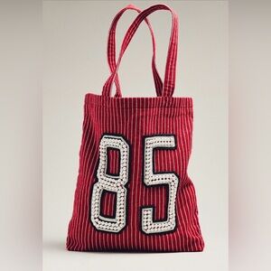 Anthropologie/Daily Practice Printed Beaded Canvas Tote Bag, NWT